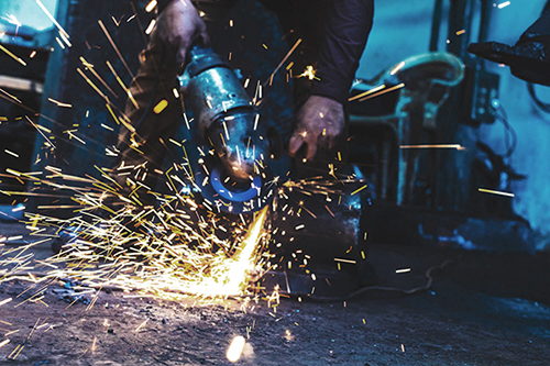 sablage métallisation et thermolaquage